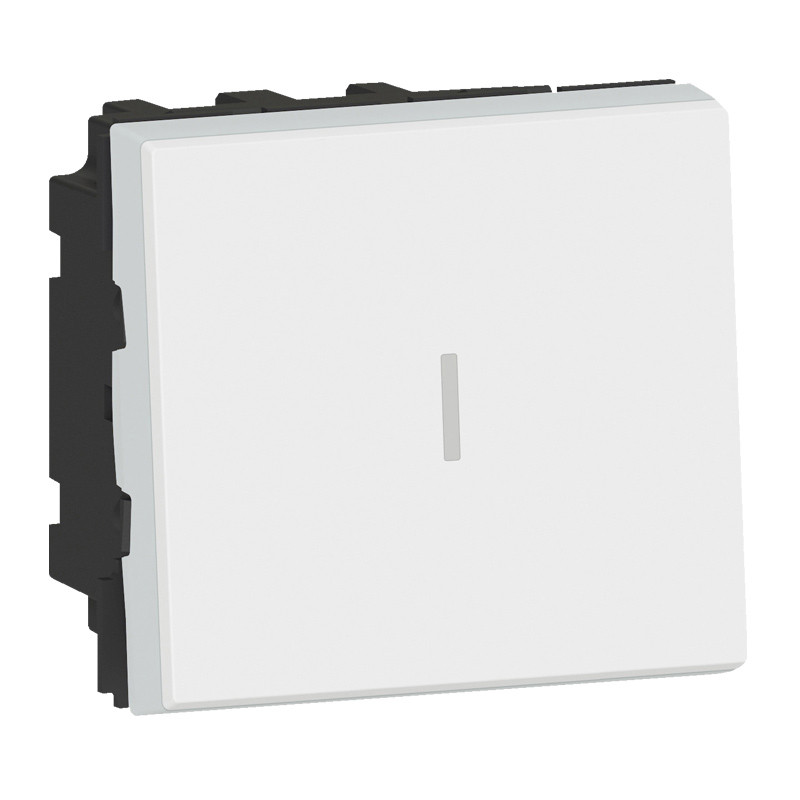 Permutateur 10AX 250V~ Mosaic 2 modules – blanc