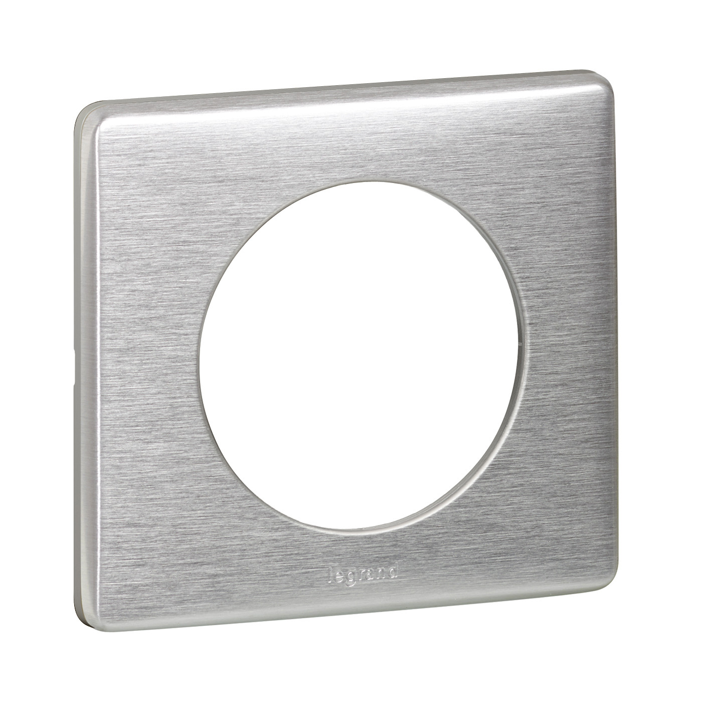 Plaque Céliane Métal 1 poste – finition Aluminium