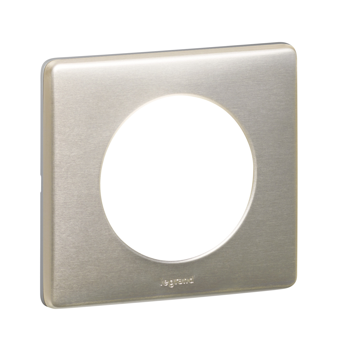 Plaque Céliane Métal 1 poste – finition Titane