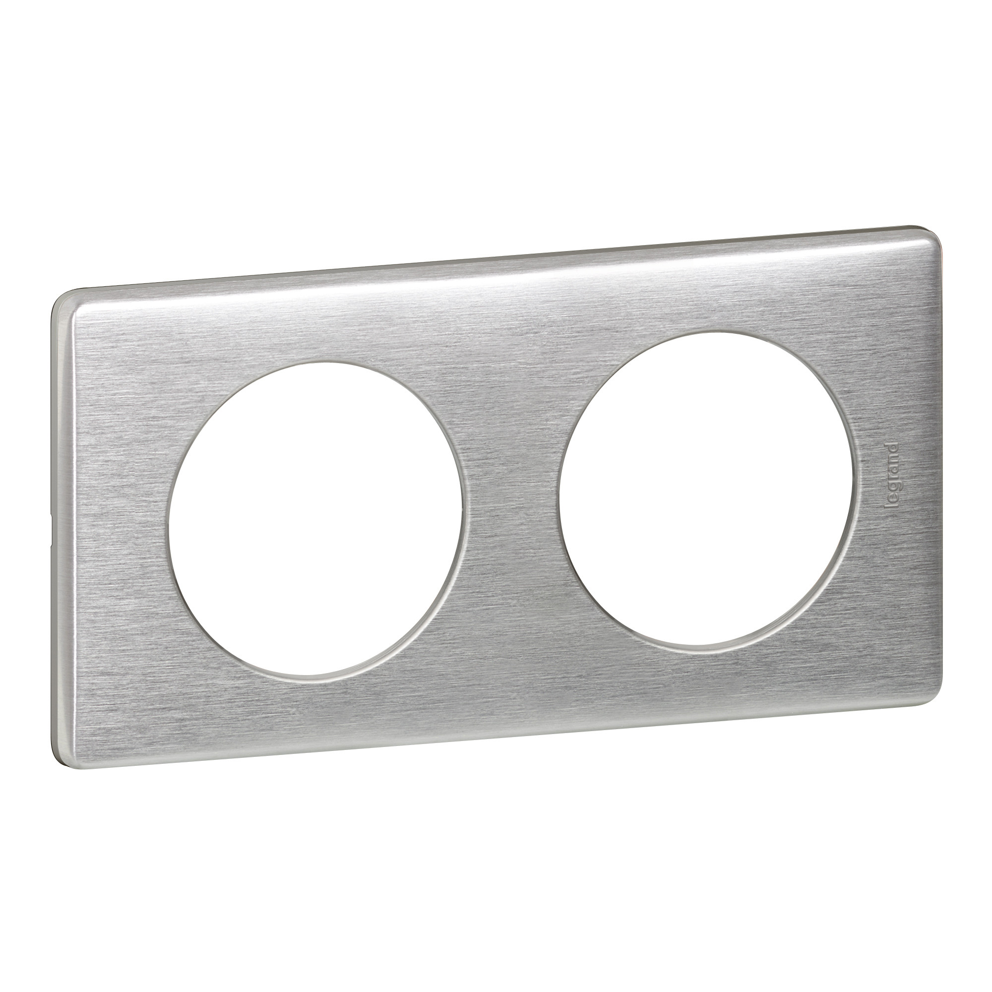 Plaque Céliane Métal 2 postes – finition Aluminium