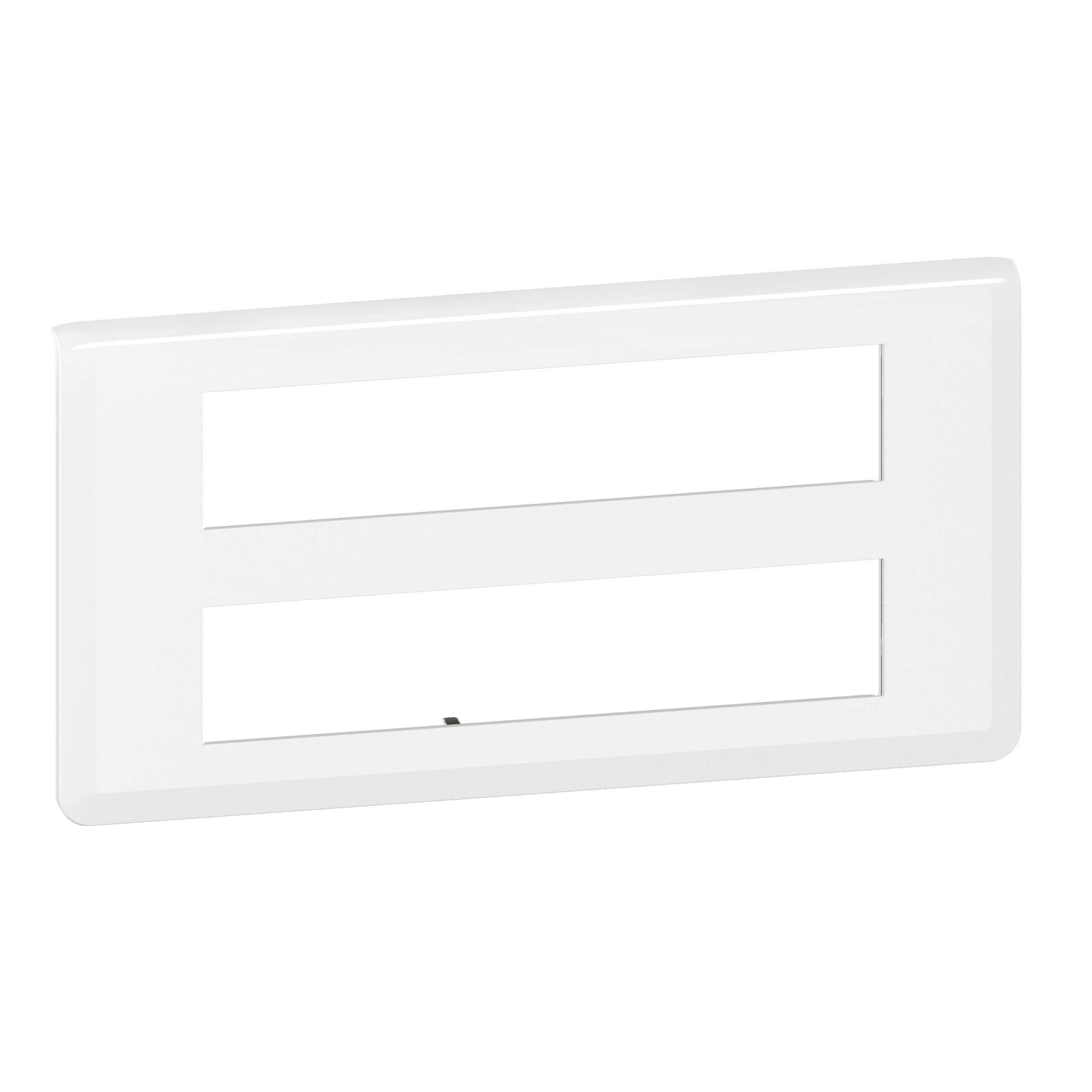 Plaque de finition Mosaic pour 2×10 modules blanc
