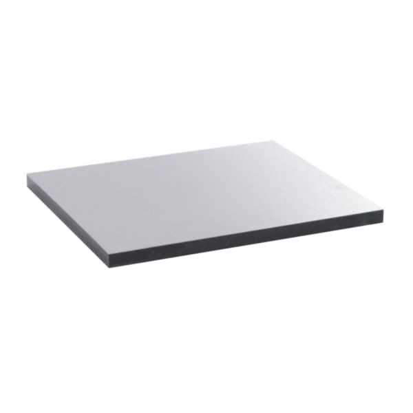 Plaque de finition pour couvercle métal finition inox pour boîte de sol version standard 16 modules ou 24 modules