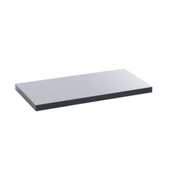 Plaque de finition pour couvercle métal finition inox pour boîte de sol version standard 8 modules ou 12 modules