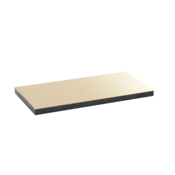 Plaque de finition pour couvercle métal laiton inox pour boîte de sol version standard 8 modules ou 12 modules