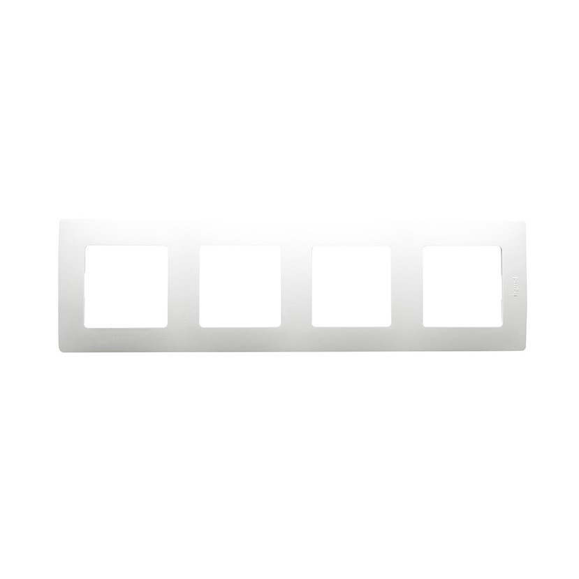 Plaque simple 4 poste blanc – pur