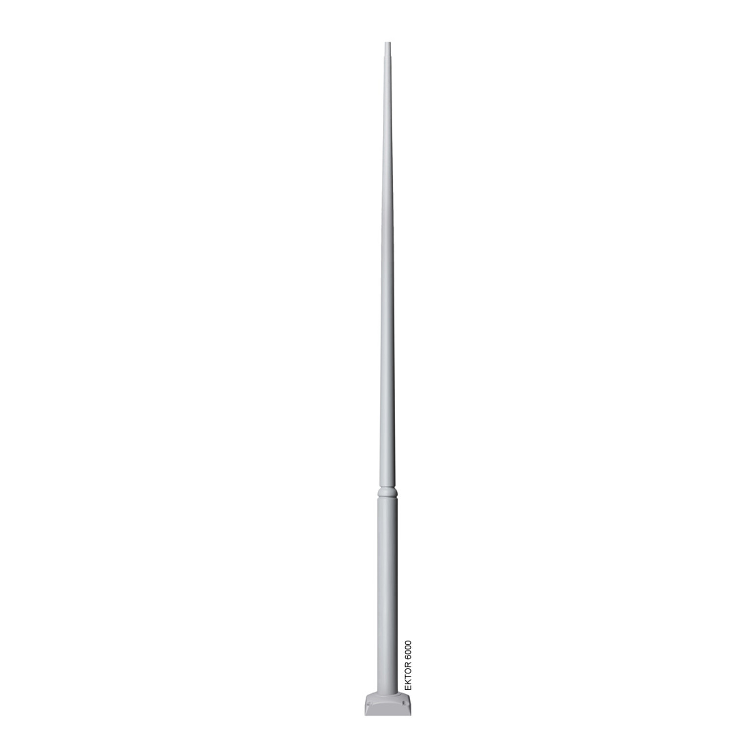 Poteau Ektor 6000 Gris avec porte