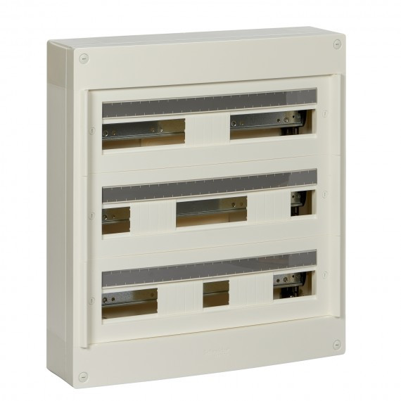 Pragma – coffret en saillie 3 rang.24 modules – 160A – sans porte – blanc