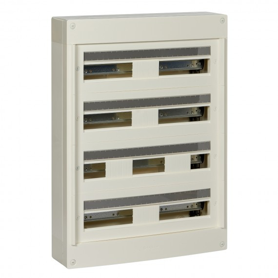 Pragma – coffret en saillie 4 rang.24 modules – 160A – sans porte – blanc