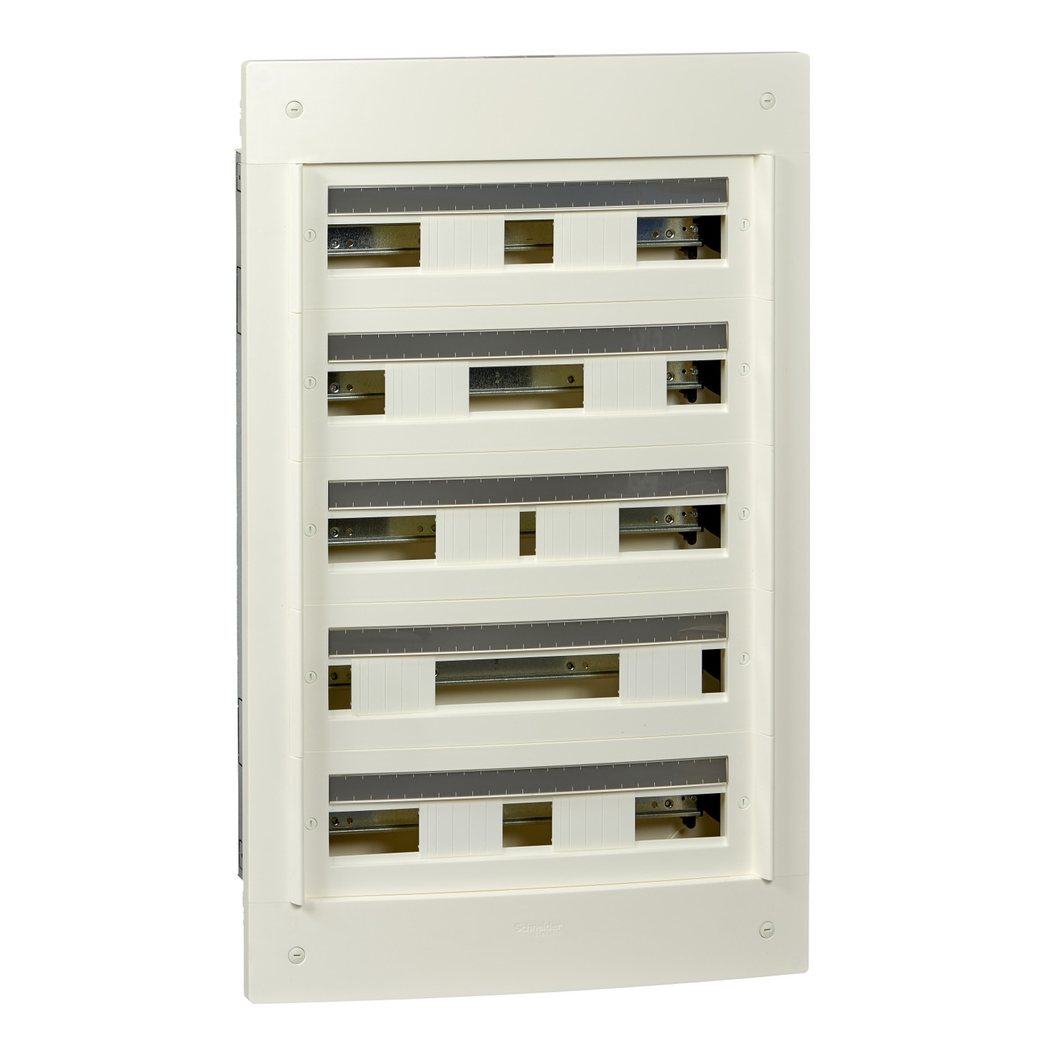 Pragma – coffret encastré 5 rangées 24 modules – 160A – sans porte – blanc