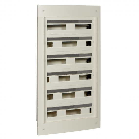 Pragma – coffret encastré 6 rangées 24 modules – 160A – sans porte – blanc