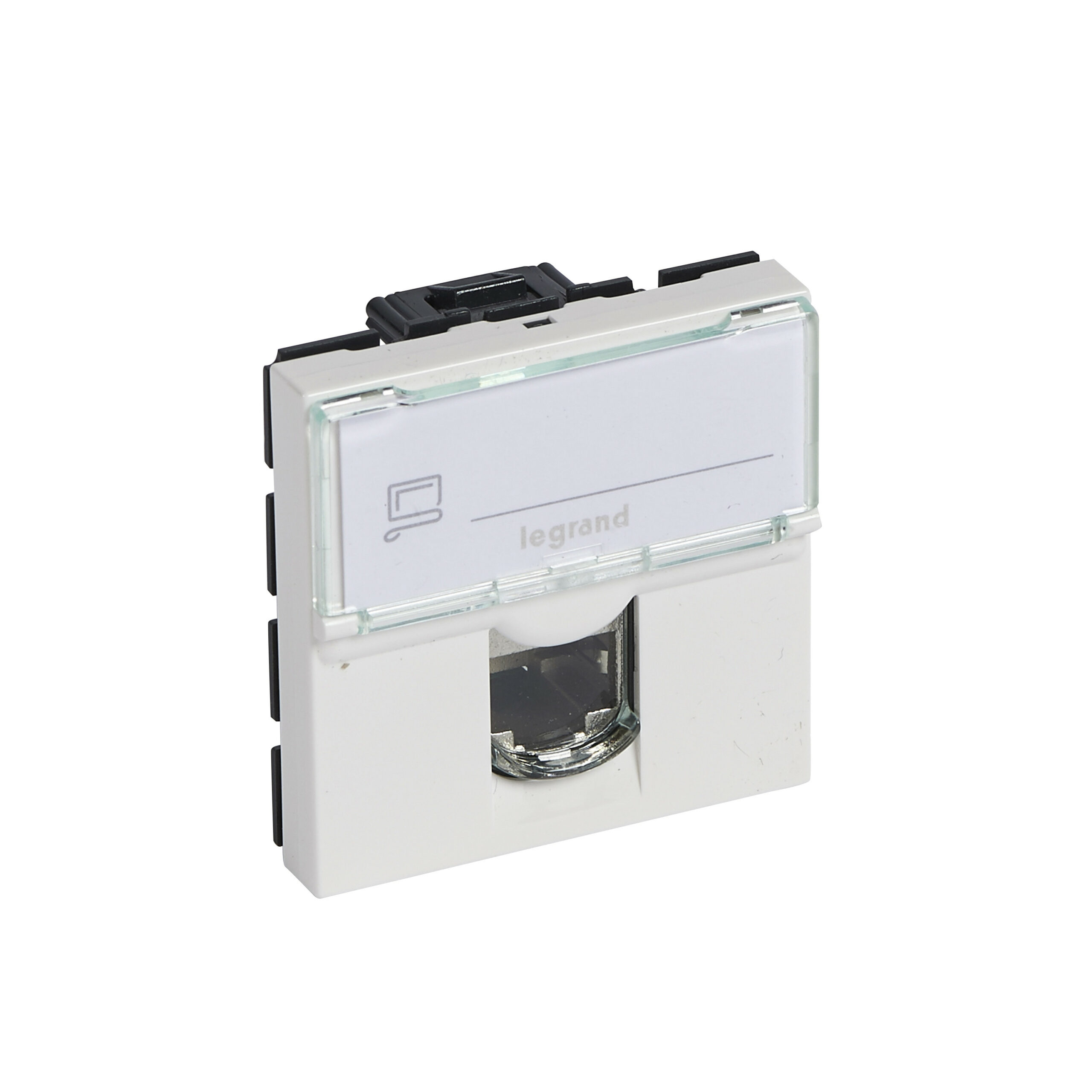 Prise RJ45 catégorie 5e UTP Mosaic 2 modules – blanc