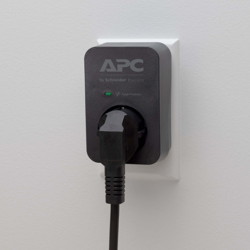 Prise SurgeArrest Essential – parasurtenseur – 1 prise Shuko 16A – 230V – noir