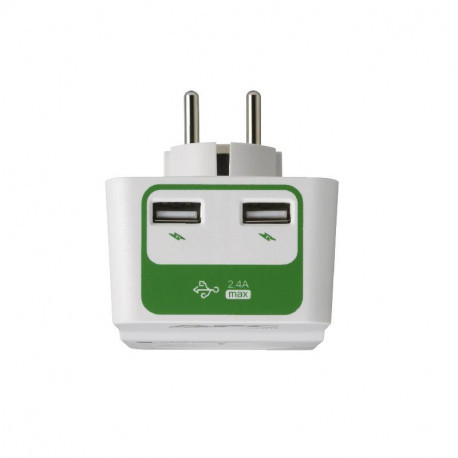 Prise SurgeArrest parasurtenseur 1 prise FR 10A – 2 USB – APC Schneider Electric