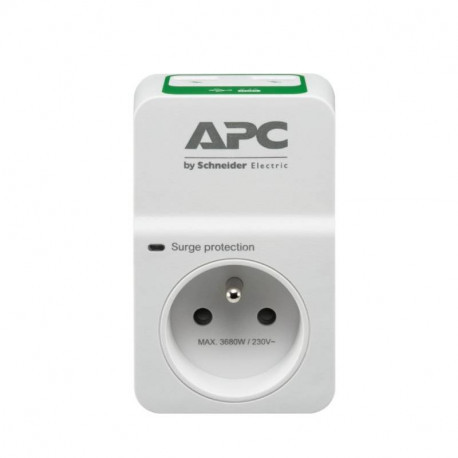 Prise SurgeArrest parasurtenseur 1 prise FR 10A – 2 USB – APC Schneider Electric
