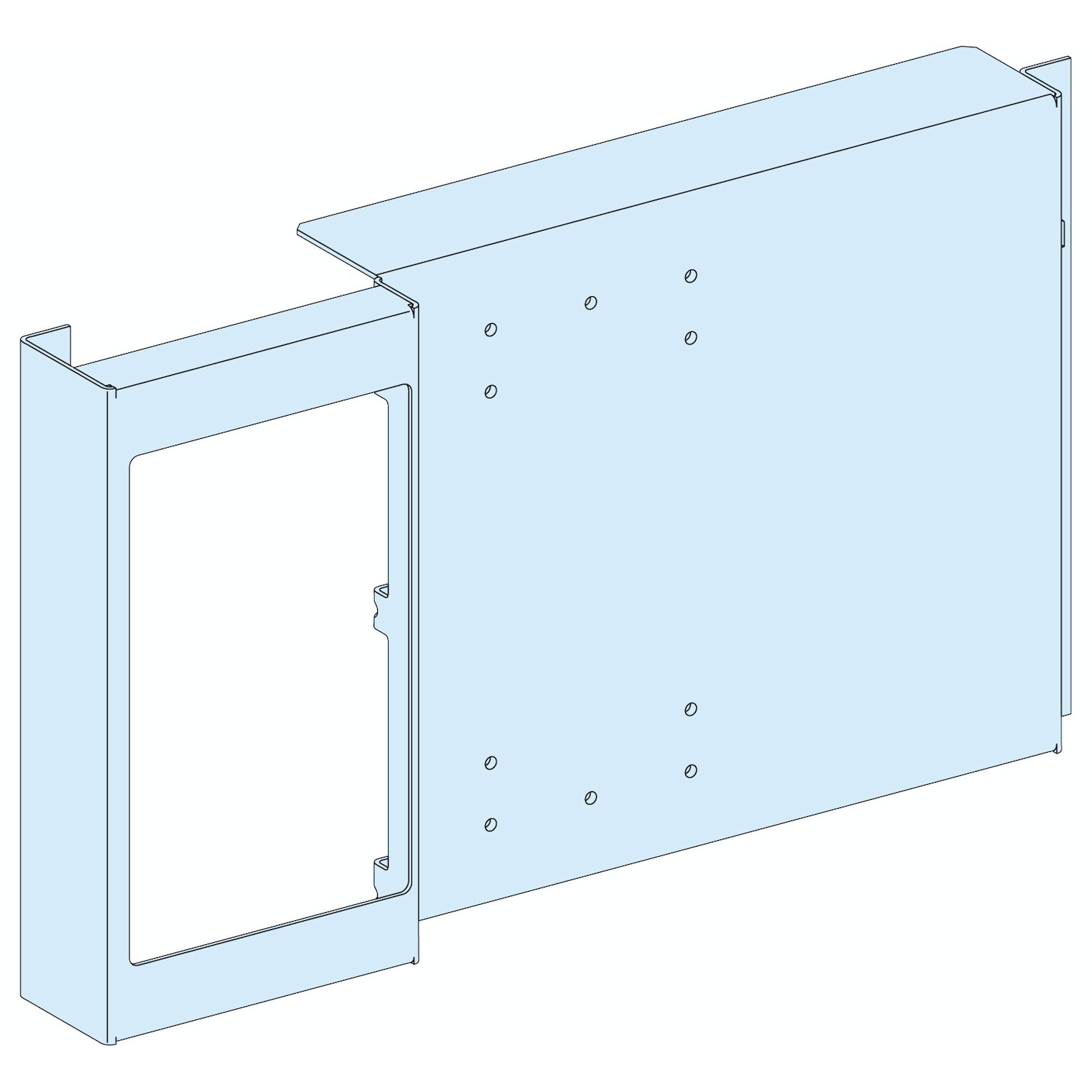 PrismaSeT G Active – Platine NSX-INS630 vertical – fixe – Cde maneton – RAL9003