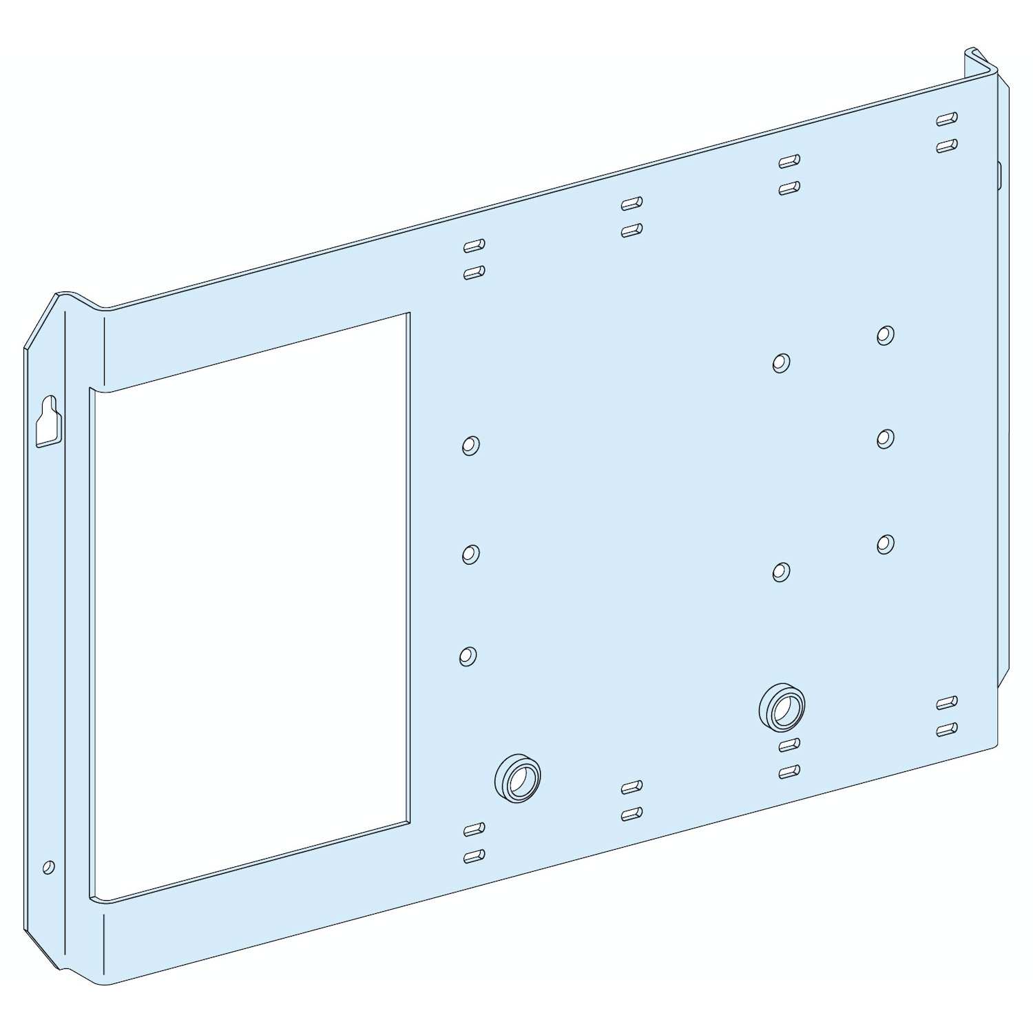 PrismaSeT G Active – Platine NSX630 horizontal – fixe-Cde maneton-RAL9003