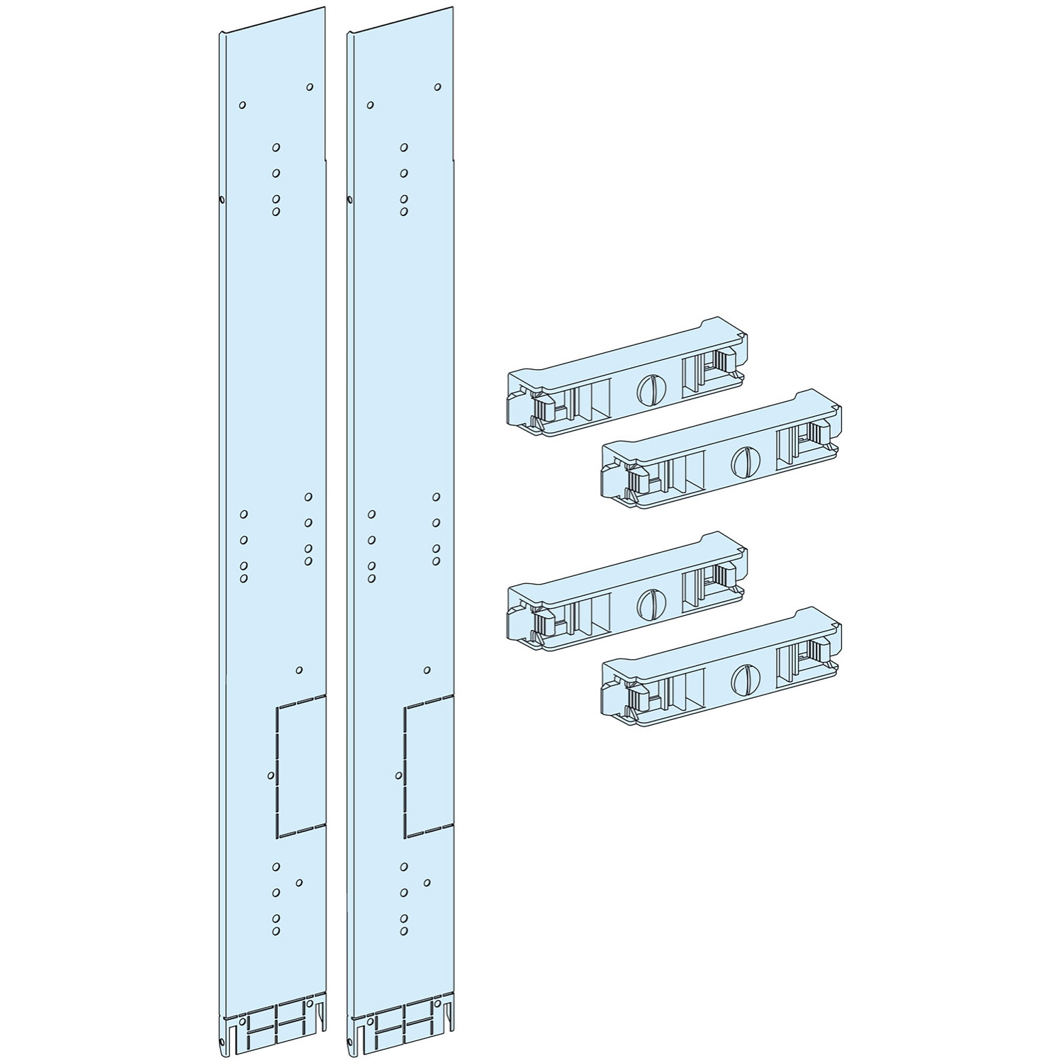 PrismaSeT-P, écran, forme 2 , jeu de barres verticales latérales