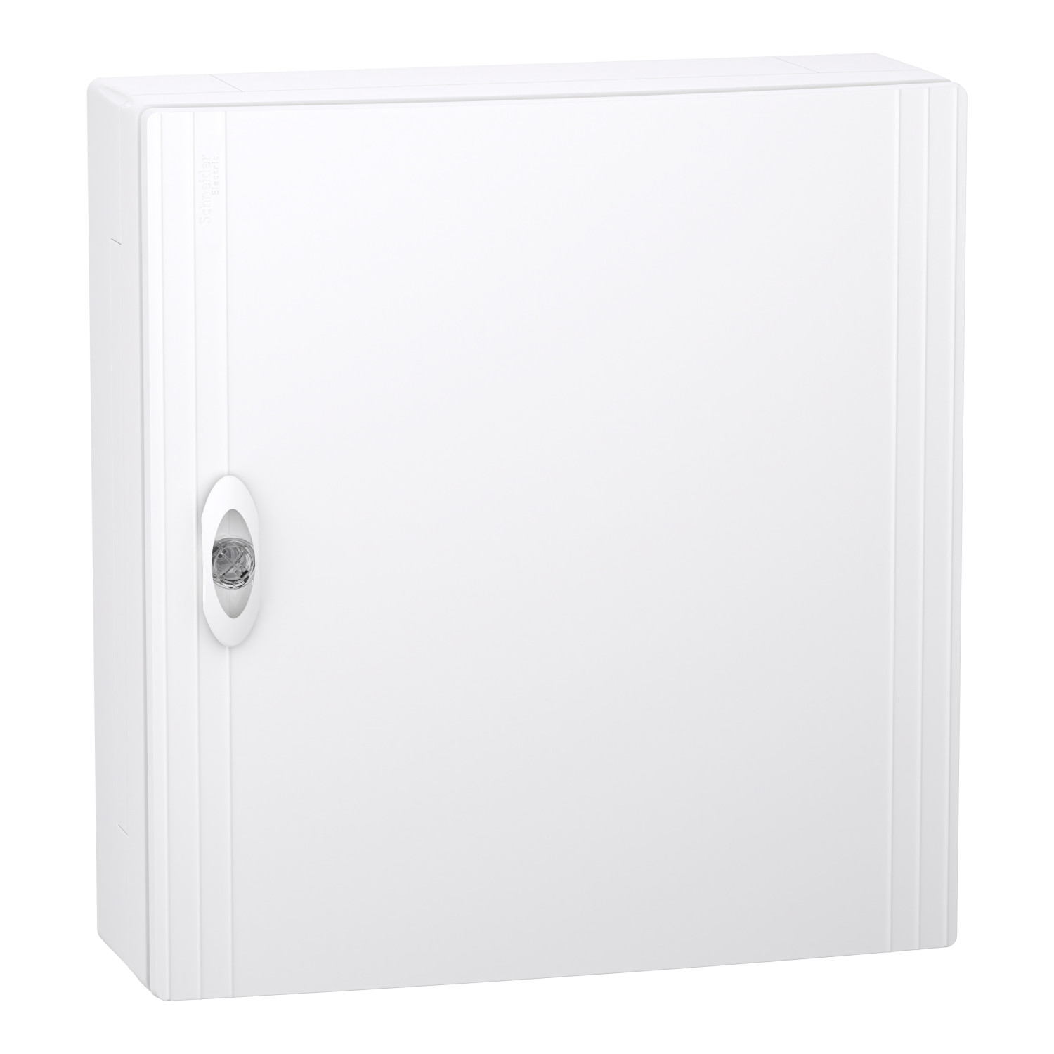 PrismaSeT XS, coffret en saillie, 2 rangées, 18M, 1 bornier PE, porte pleine, blanc
