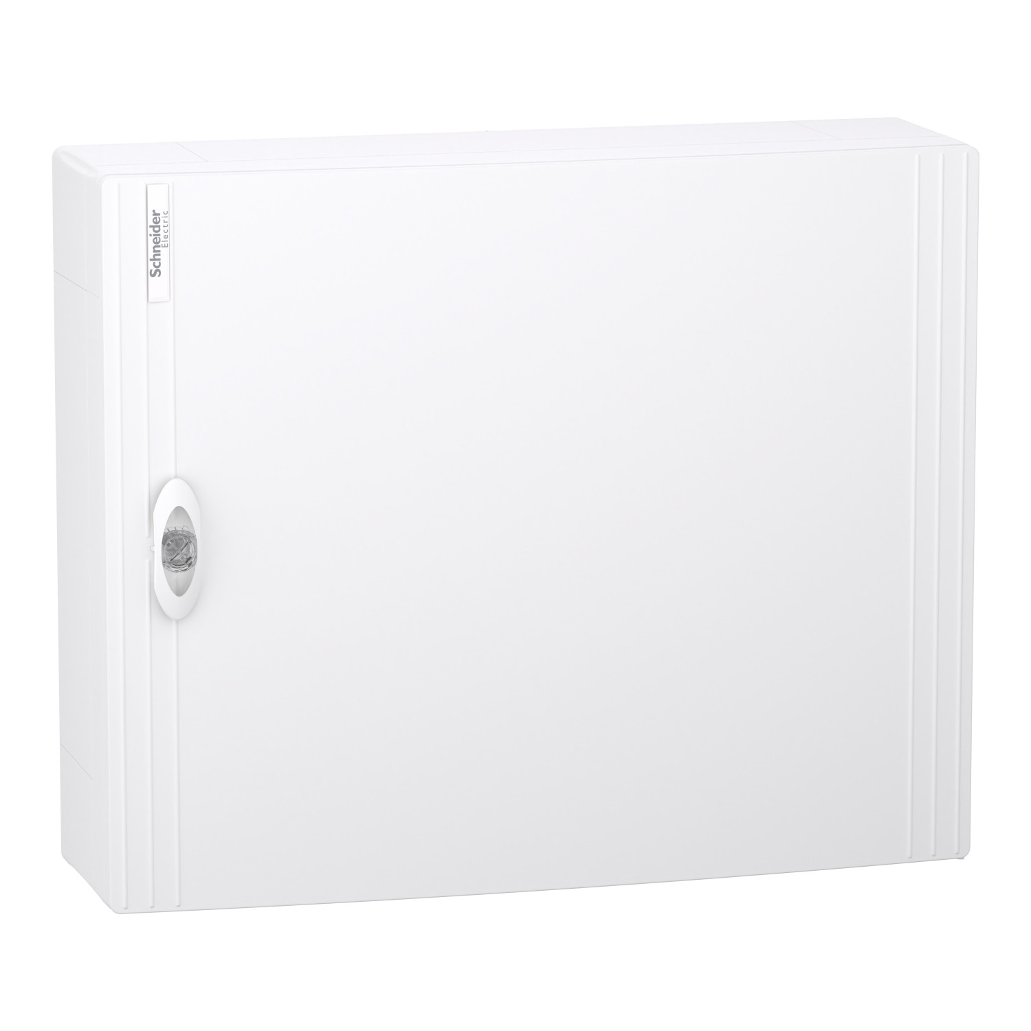 PrismaSeT XS, coffret en saillie, 2 rangées, 24M, 1 bornier PE, porte pleine, blanc