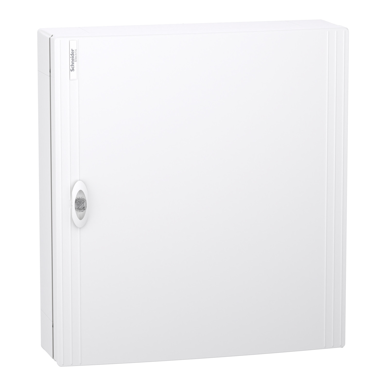 PrismaSeT XS, coffret en saillie, 3 rangées, 24M, 1 bornier PE, porte pleine, blanc
