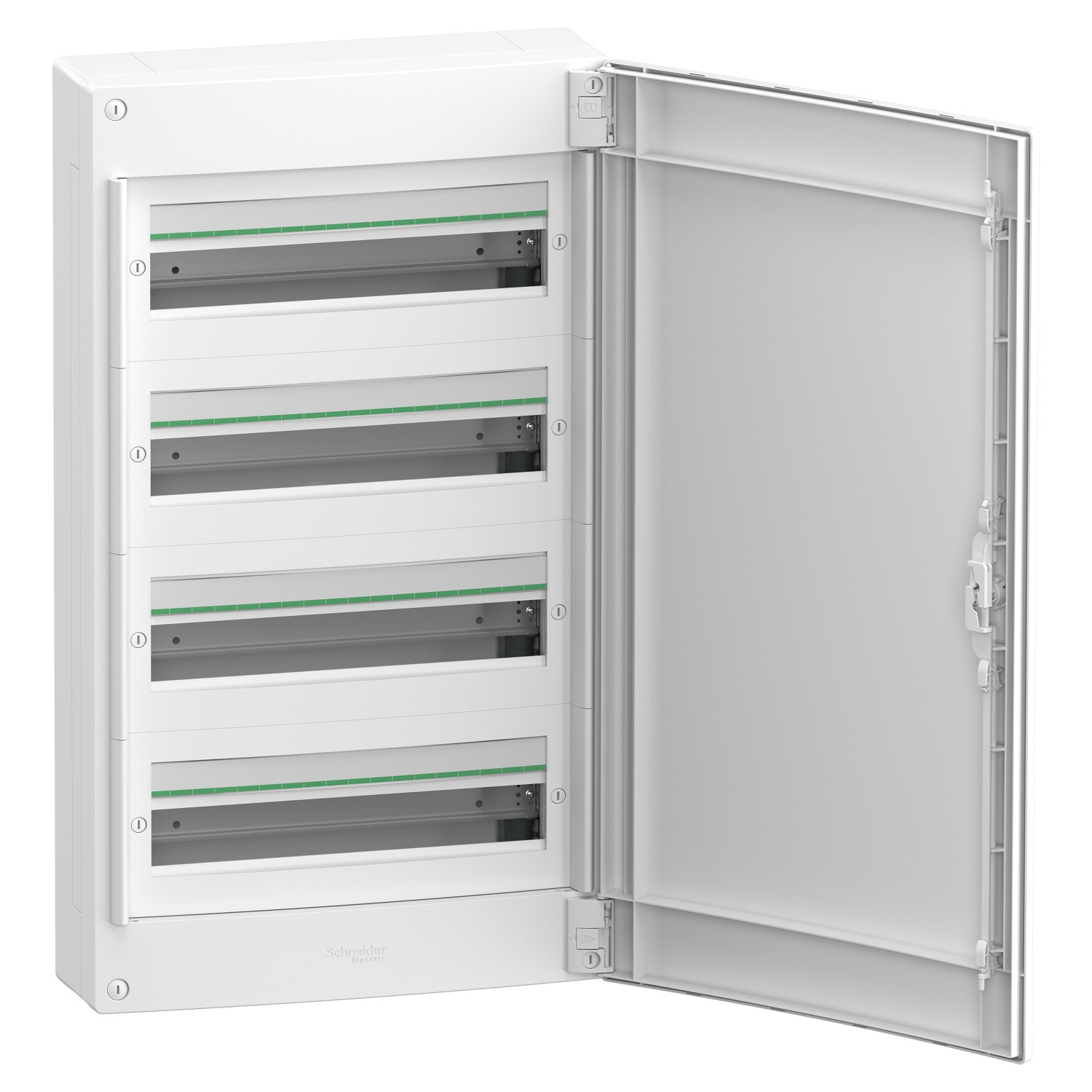 PrismaSeT XS – coffret en saillie – 4 rangées – 18M – porte pleine – blanc