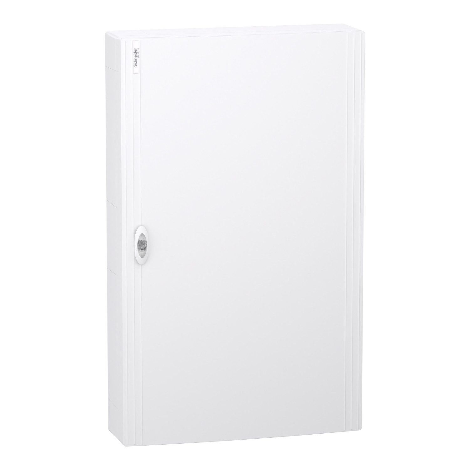PrismaSeT XS, coffret en saillie, 5 rangées, 24M, 1 bornier PE, porte pleine, blanc