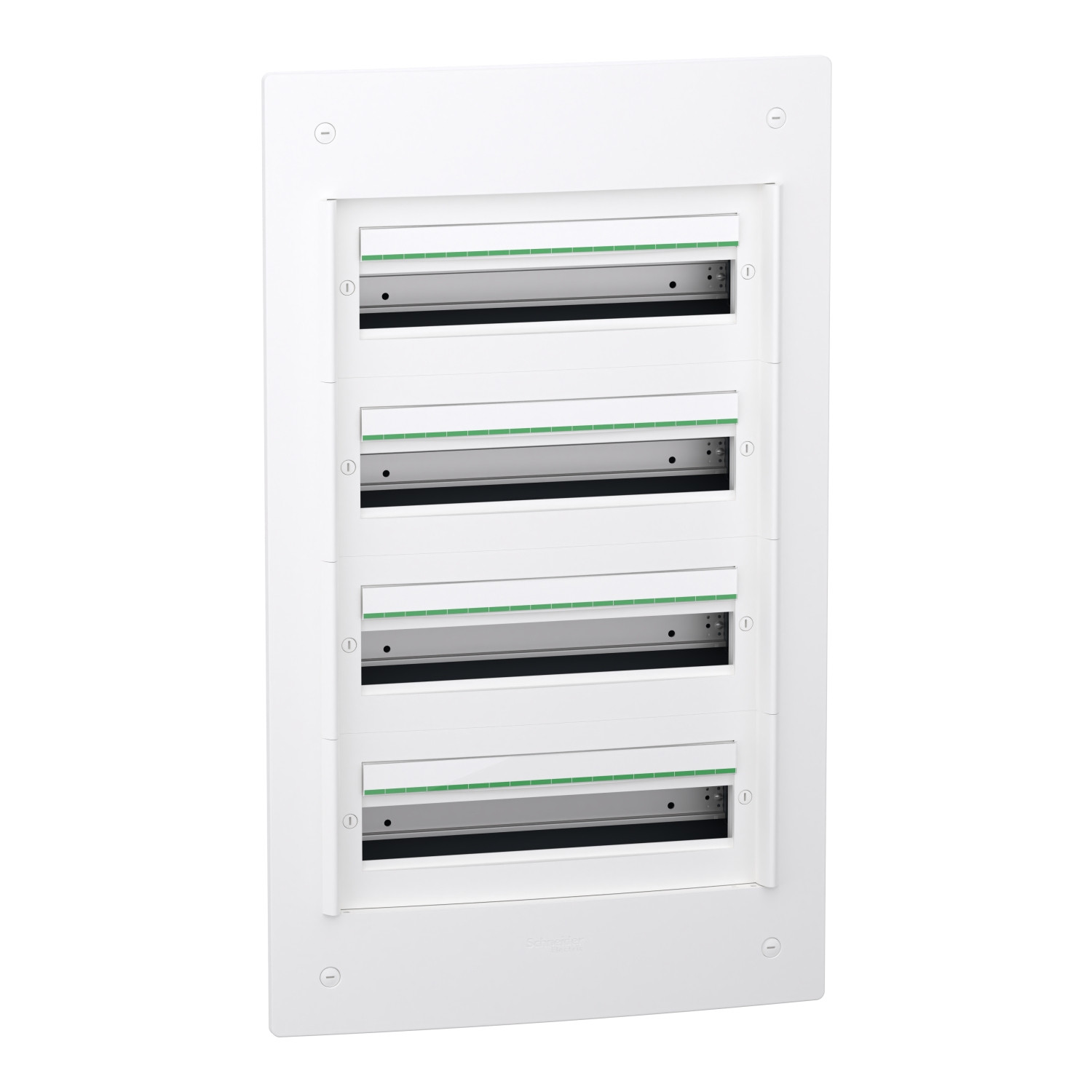 PrismaSeT XS – Coffret encastré 4 rangées 18 modules – sans porte