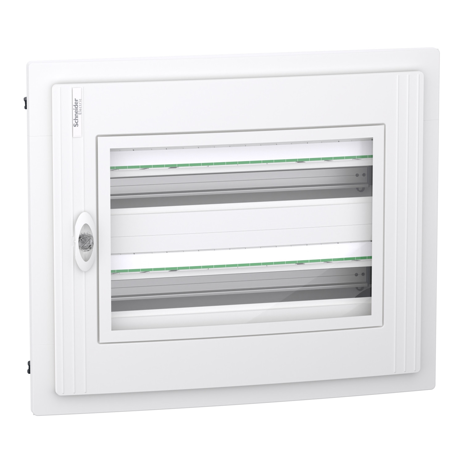 PrismaSeT XS – Coffret plastique encastré 2 rang. 24 modules – avec porte transp