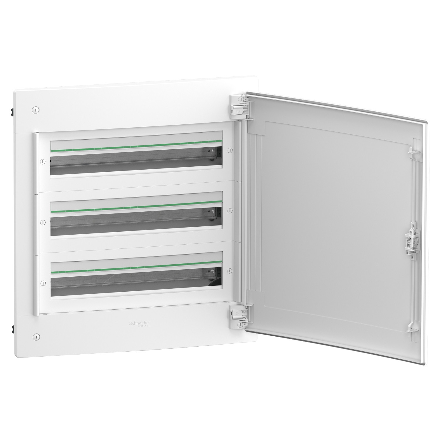 PrismaSeT XS – Coffret plastique encastré 3 rang. 24 modules – avec porte pleine