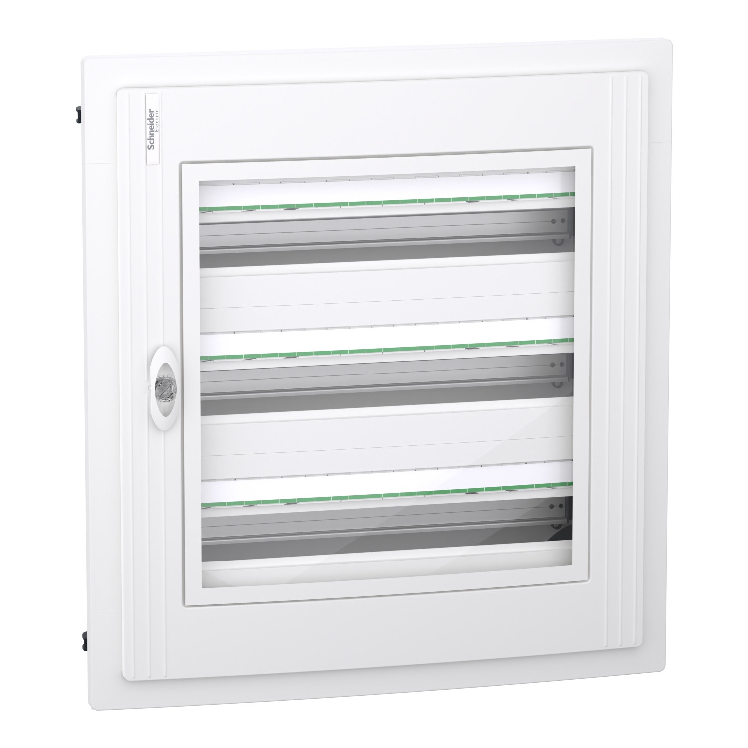 PrismaSeT XS – Coffret plastique encastré 3 rang. 24 modules – avec porte transp