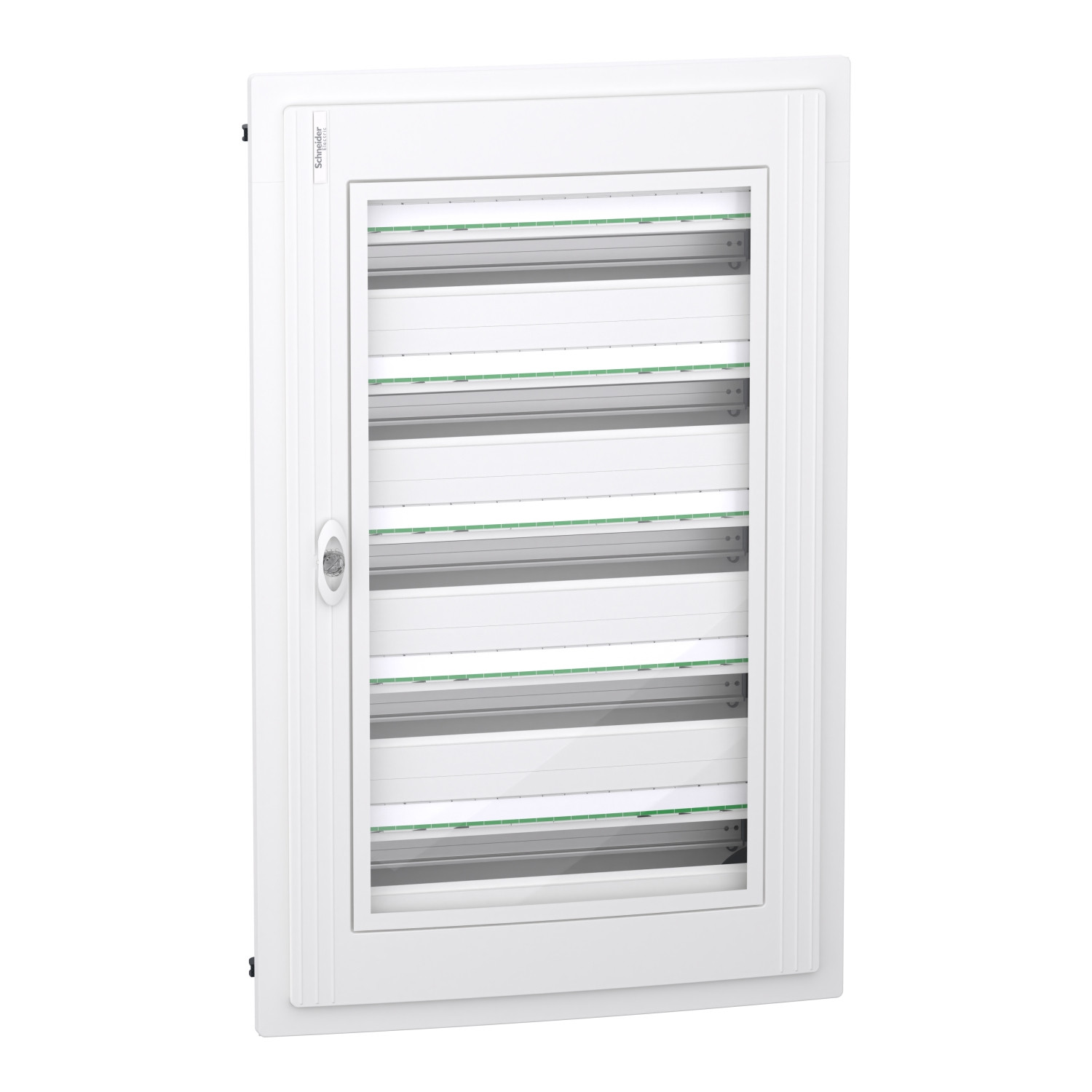 PrismaSeT XS – Coffret plastique encastré 5 rang. 24 modules – avec porte transp