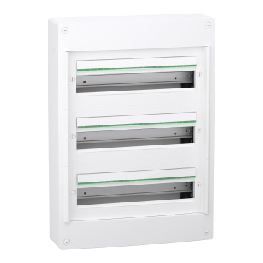 PrismaSeT XS – Coffret saillie 3 rangées 18 modules – sans porte