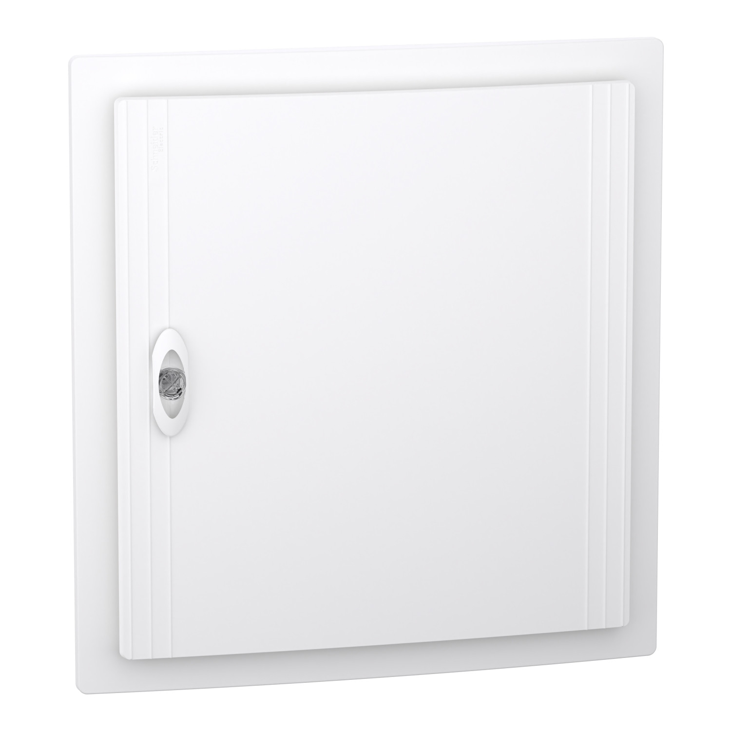 PrismaSeT XS, encastré, 2 x 18 modules, 1 terre + 1 bornier neutre, porte blanche unie