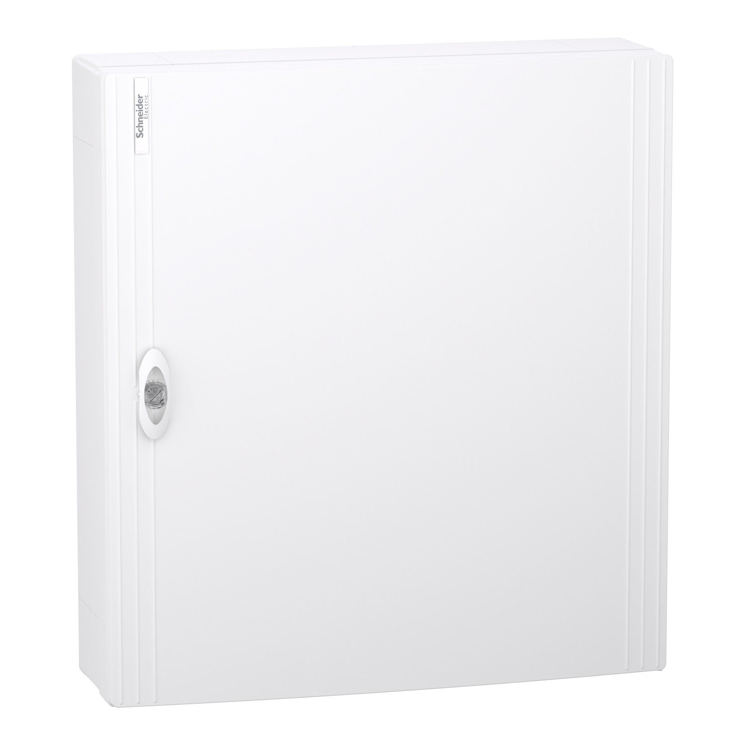 PrismaSeT XS, surface, 3 x 24 modules, 1 terre + 1 bornier neutre, porte blanche unie