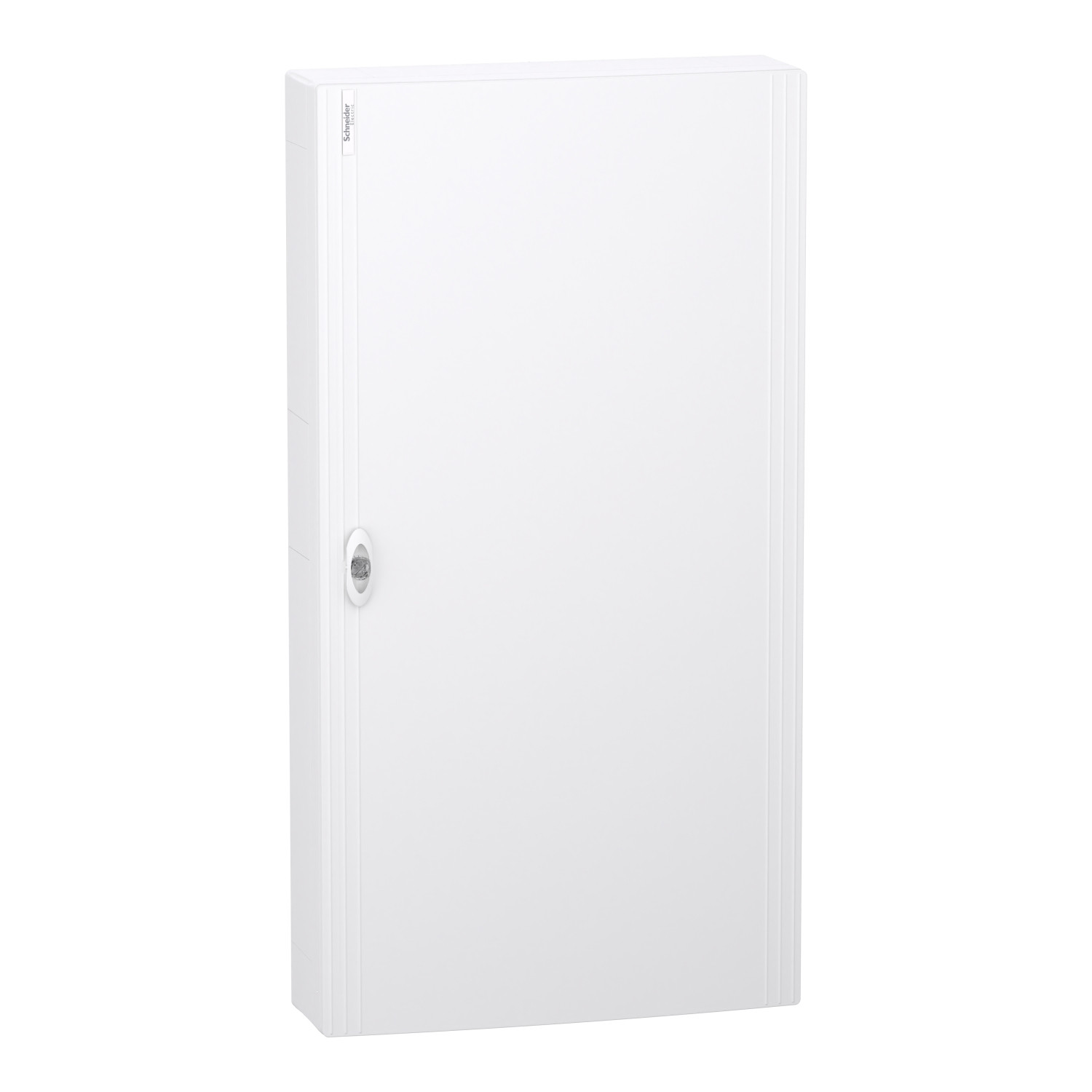 PrismaSeT XS, surface, 6 x 24 modules, 1 terre + 1 bornier neutre, porte blanche unie