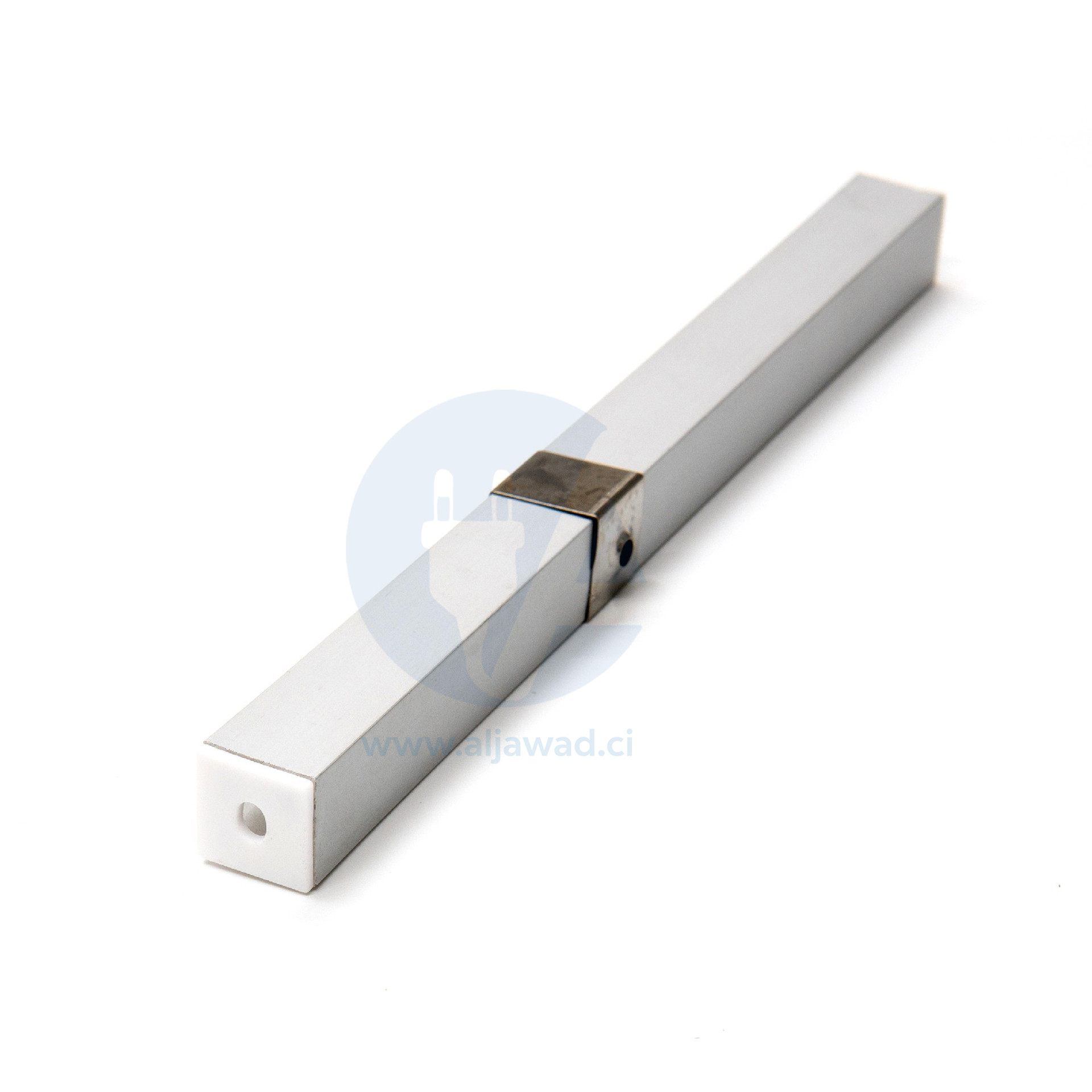 Profilé flexible Aluminium à led 15.5×15.5 – Longueur 3m en saillie dans un coin mural – PXG1616-90