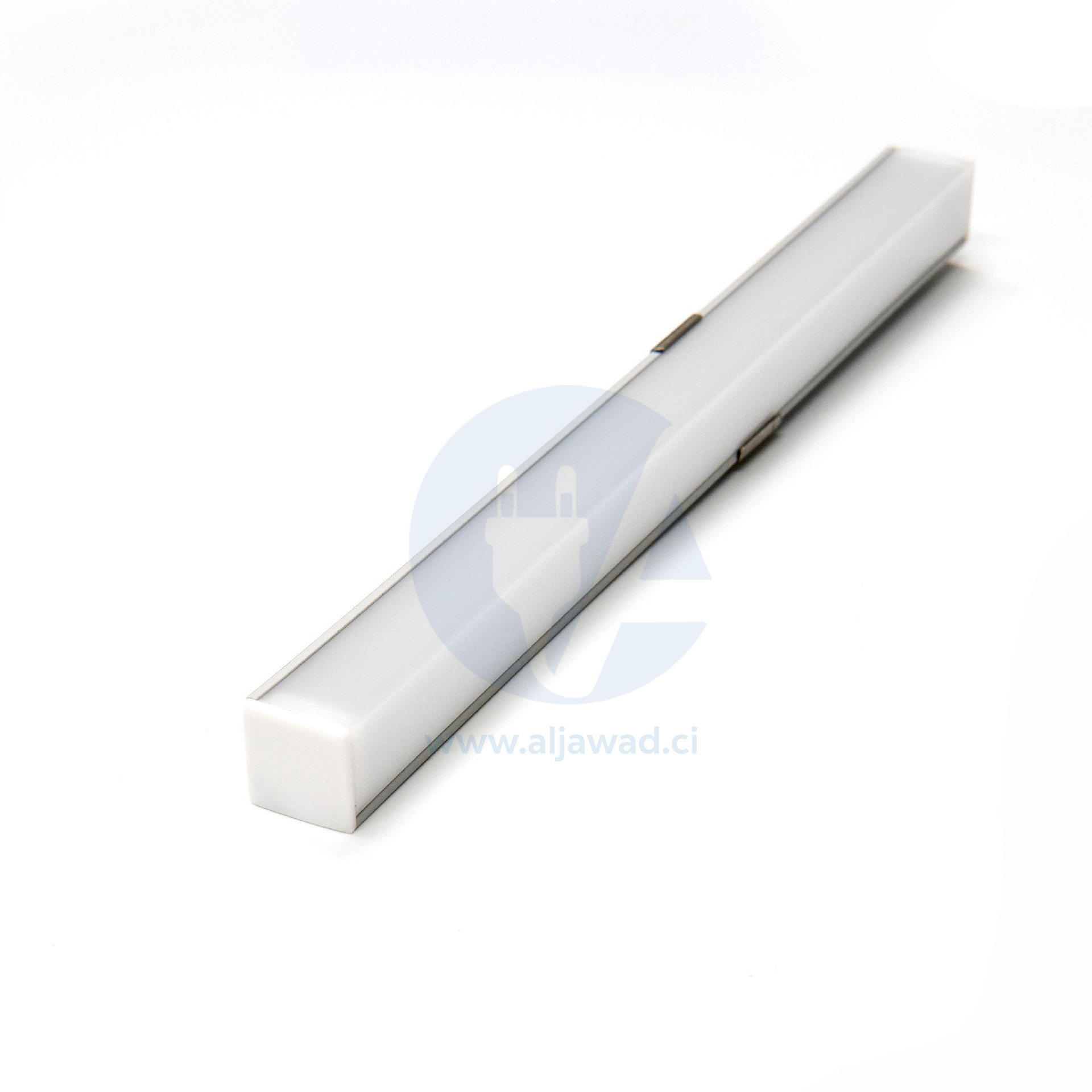Profilé flexible Aluminium à led 15.5×15.5 – Longueur 3m en saillie dans un coin mural – PXG1616-90