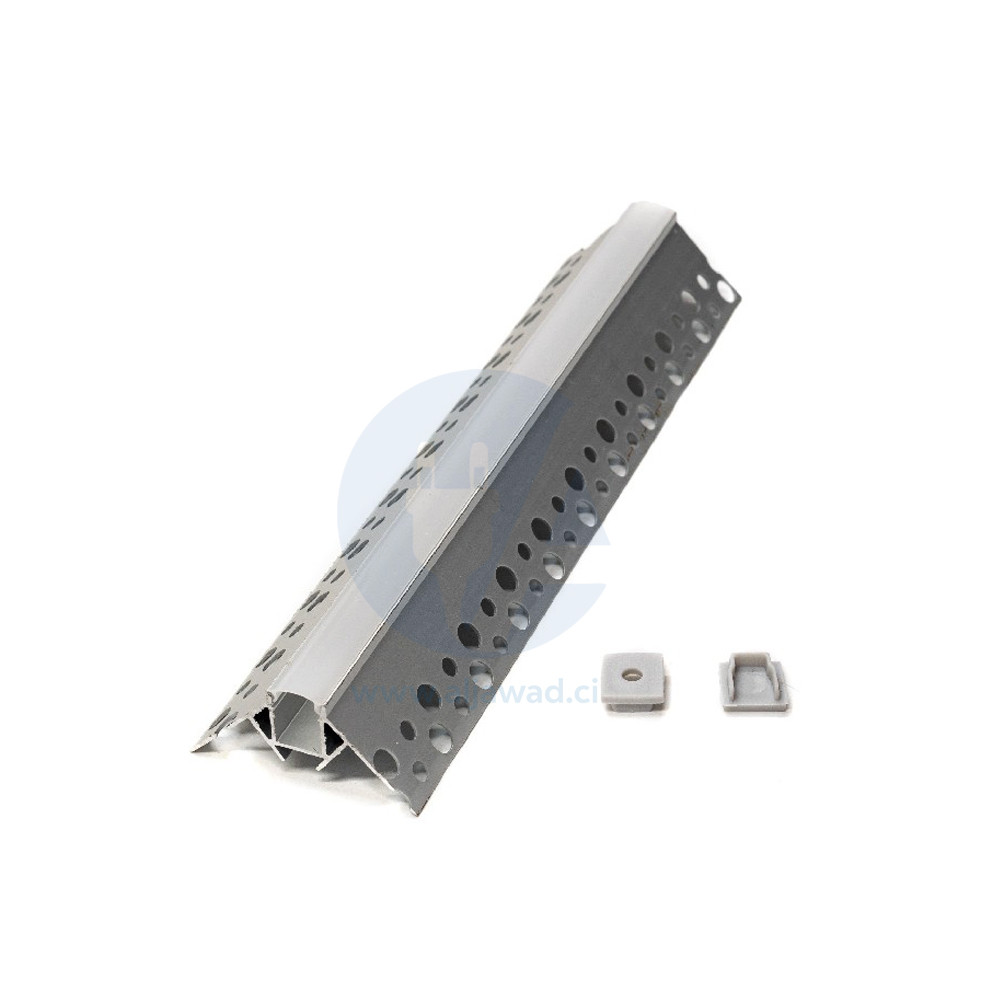 Profilé flexible Aluminium à led 39×9.6×17 – Longueur 3m en saillie dans un coin mural -PXG-302