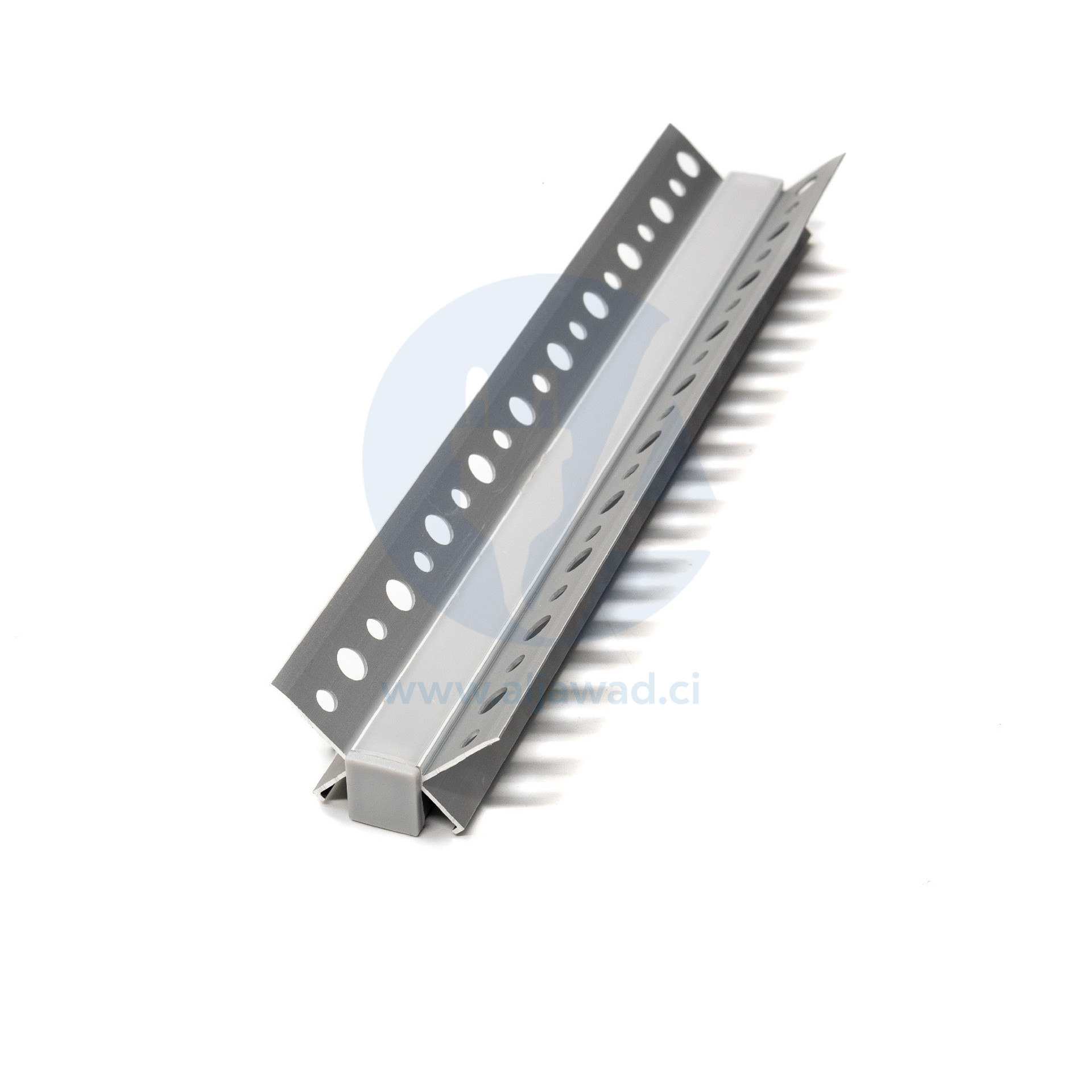 Profilé flexible Aluminium à led 40×9.6×24 – Longueur 3m en saillie dans un coin mural – PXG-303