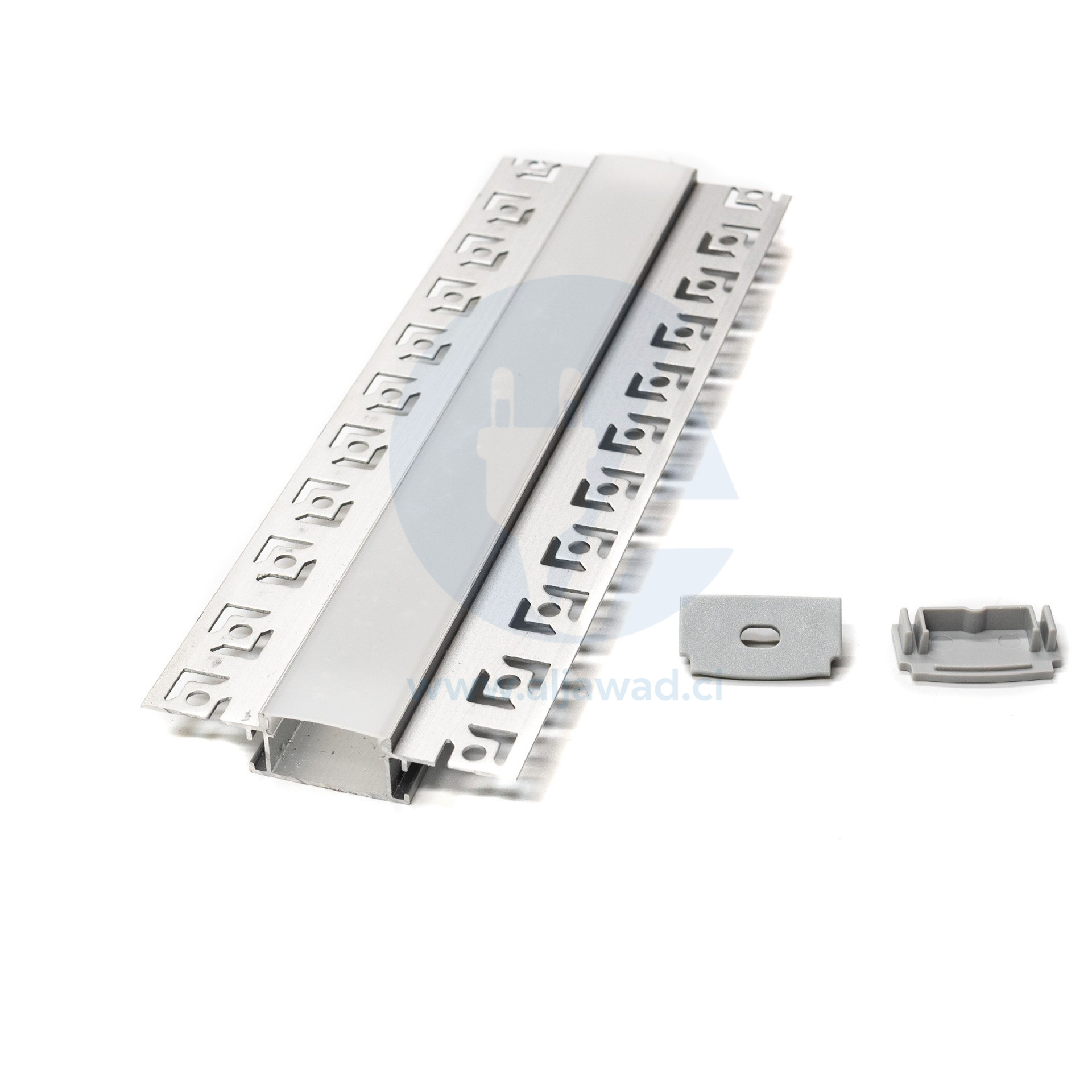 Profilé flexible Aluminium à led 66.7×20.6×14 – Longueur 3m en saillie dans un coin mural – PXG-305