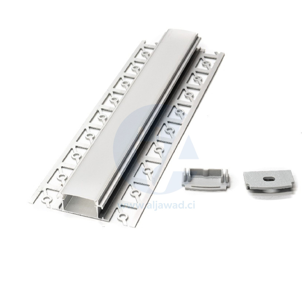 Profilé flexible Aluminium à led 66.7×20.9×14 – Longueur 3m en saillie dans un coin mural – PXG-306
