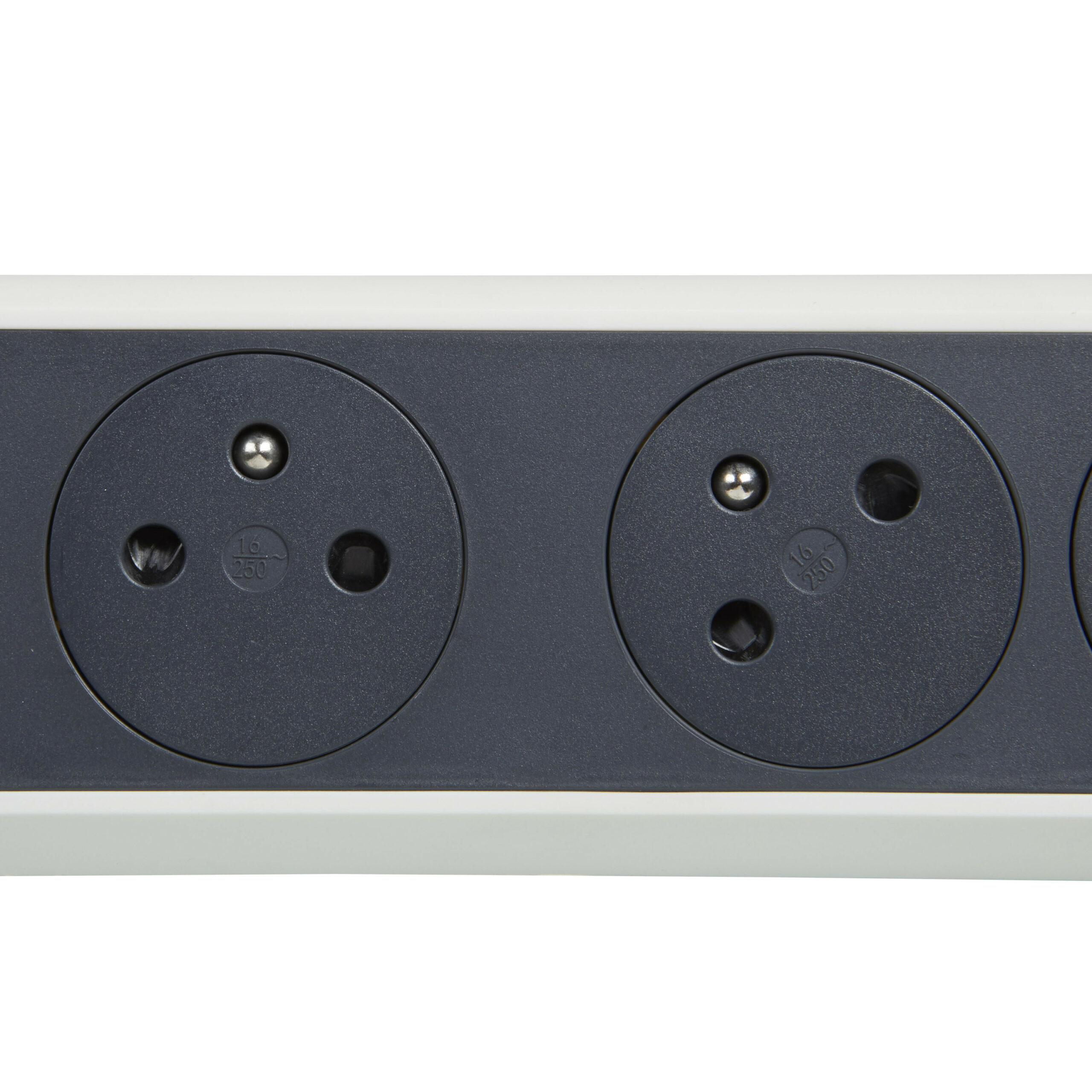 Rallonge multiprise rotative avec 3 prises de courant Surface , interrupteur et cordon 1,5m – blanc et gris foncé