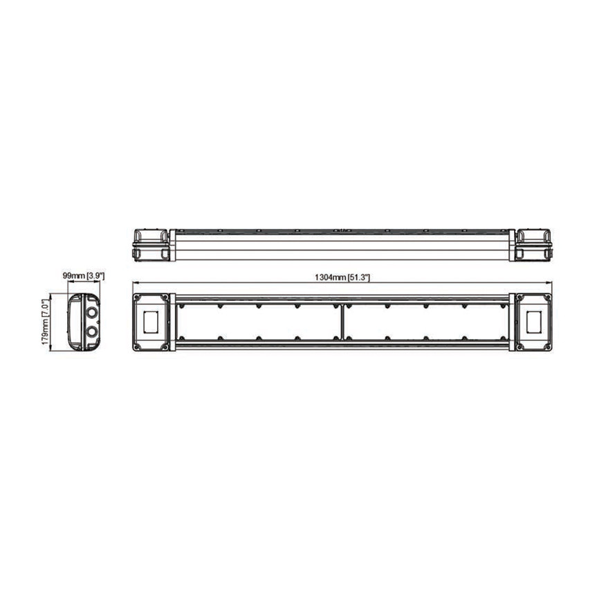 Reglette Led Atex antidéflagrante 1.20m 50W – 6,500lm – EX-50W-FLC4AZDA