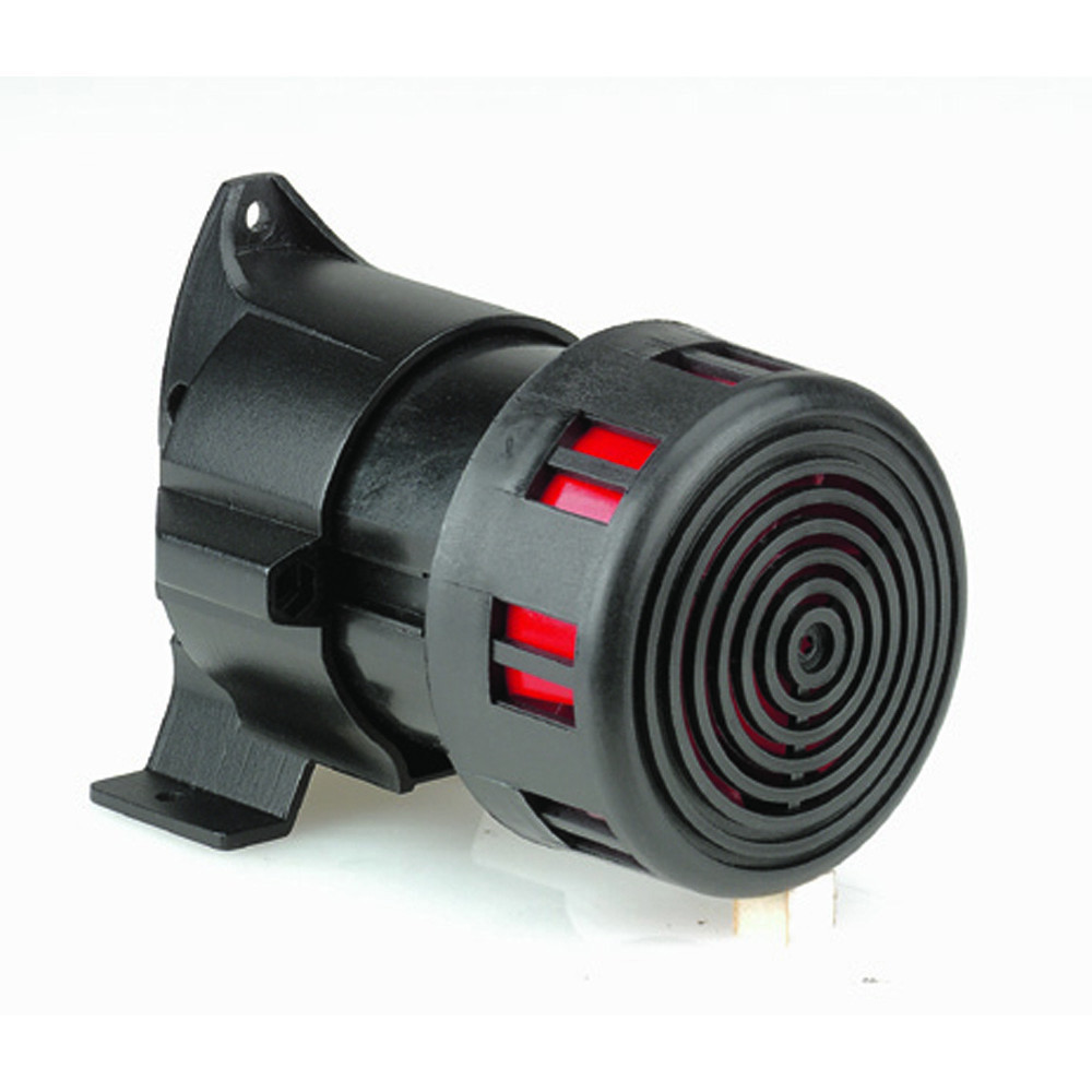 Sirène électromécanique IP30 IK05 tension 230V~ – fixation saillie ou semi-encastrée
