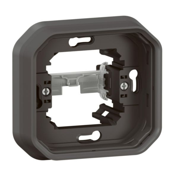 Support plaque Plexo 1 poste à griffes – Anthracite – IP55